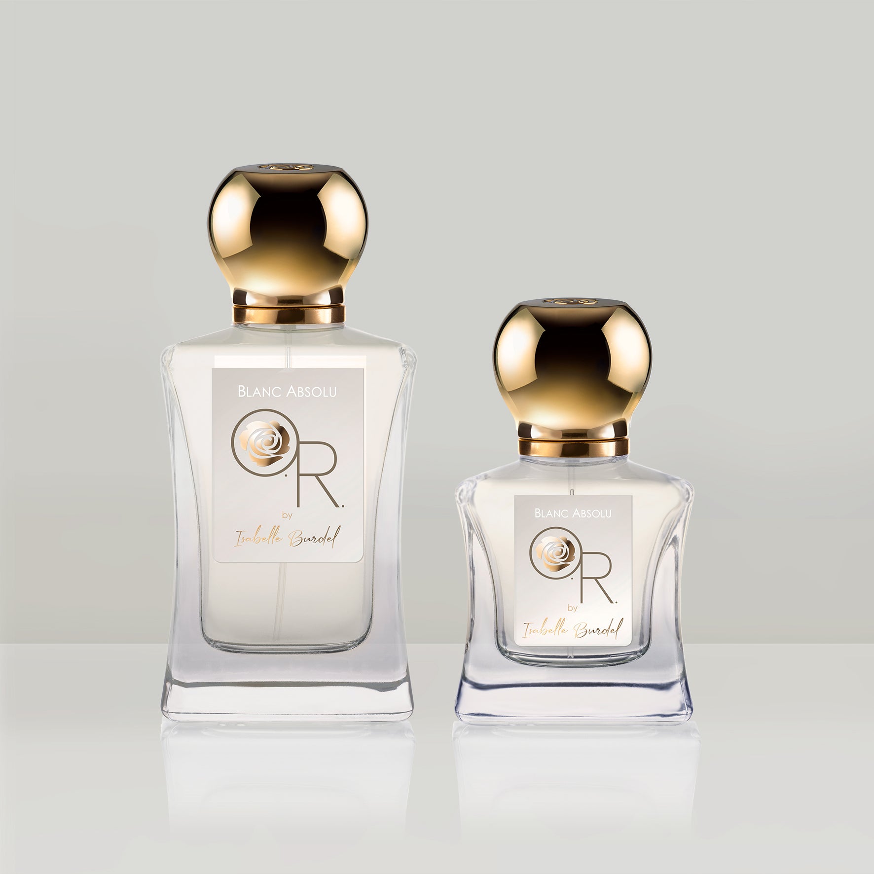Les deux formats du parfum "Blanc Absolu"