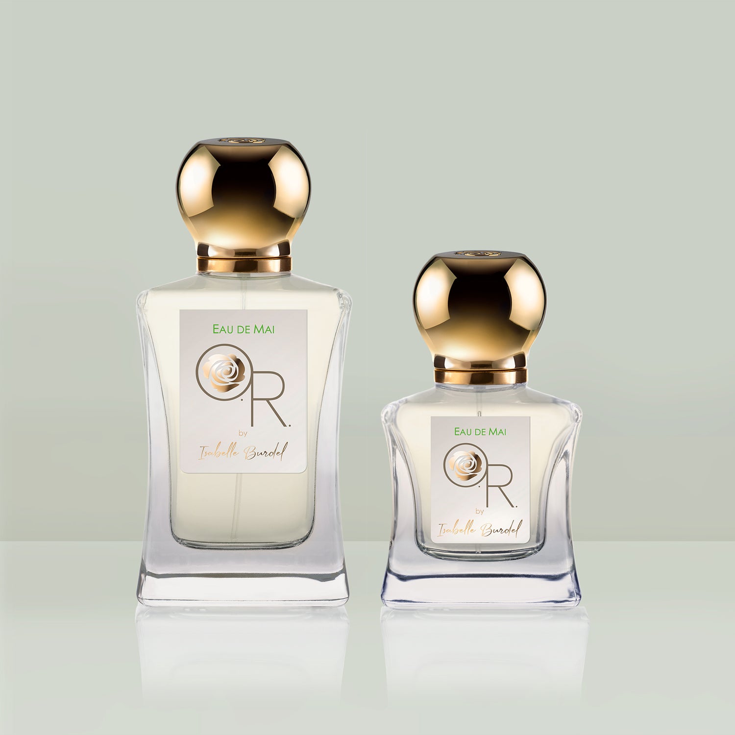 Les deux formats du parfum "Eau de Mai"